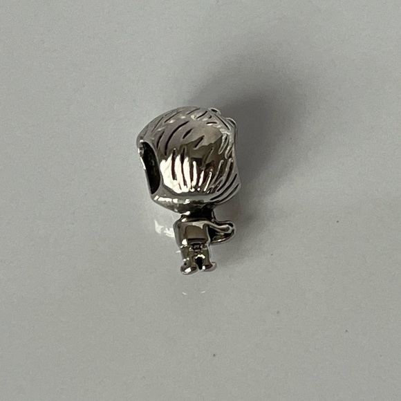 💜 Sterling Silver Little Boy with Pink Enamel Heart Charm - Picture 3 of 5